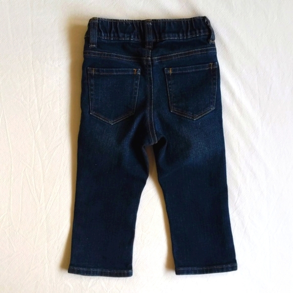 old navy pull-on dark wash skinny jeans 24 months baby girl - Picture 5 of 7